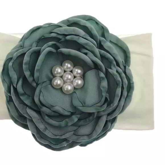 vintage look girls baby headband gray - Picture 5 of 5